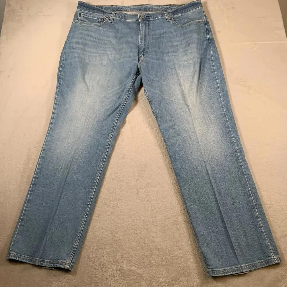 Levis‎ 514 Jeans Mens 40x30 Light Blue Straight Leg Stretch Denim Waterless